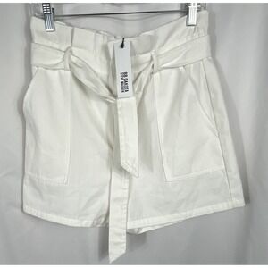 Steve Madden BB Dakota Women's Belted White Shorts Size Medium